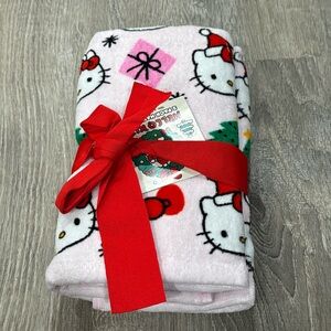 New Hello Kitty Pink Christmas Hand Towels Set Gifts Tree BB3